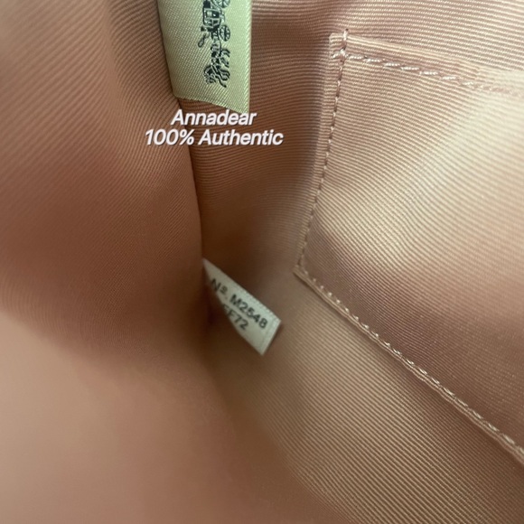 NWT Coach CEF72 Corner Zip Wristlet Signature Canvas with Charm Gold Powder Pink - Picture 8 of 8